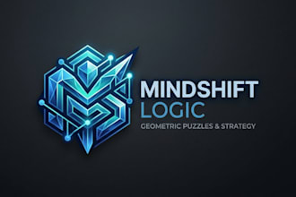 design a smart and creative logic game logo