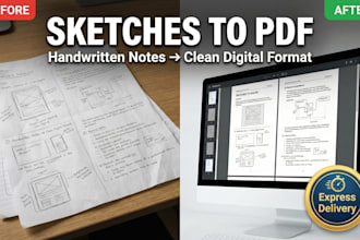 convert your sketches, drawings, notes, and images into a professional PDF