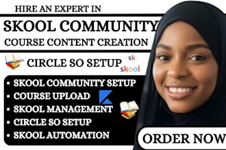 setup monetized skool community course creation circle so skool automation