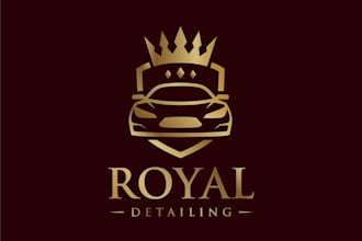 design modern car wash logo, auto detailing, car care branding