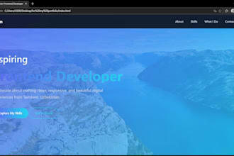 develop responsive website using HTML, CSS and javascript