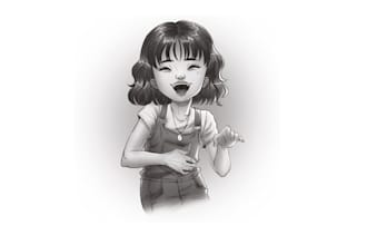 create children book black white pencil sketch design