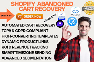 setup shopify SMS abandoned cart recovery via postscript smsbump attentive