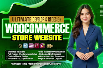build professional ecommerce online store website using woocommerce