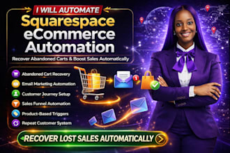 do squarespace ecommerce marketing automation, abandoned cart, customer journey