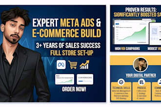 build a professional e commerce website and manage meta ads for sales growth