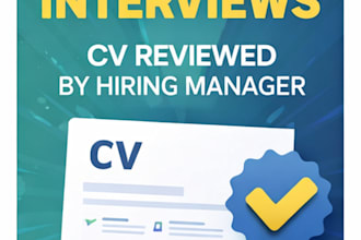 review your CV as an experienced hiring manager