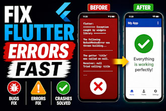 fix flutter errors, bugs and crashes fast