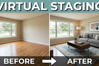 do virtual home staging and real estate digital furniture staging