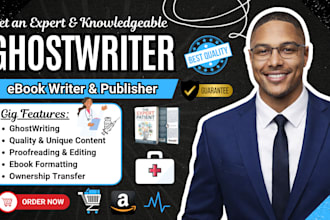write health, fitness, medical ebook, nursing, pharmacy, physician, ebook writer