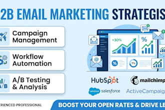 set up emails and manage the campaign setup end to end