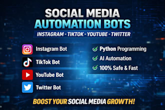 do social media bot, tiktok bot, twitter bot, instagram bot, youtube bot, x bot