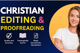 edit and proofread your christian content professionally