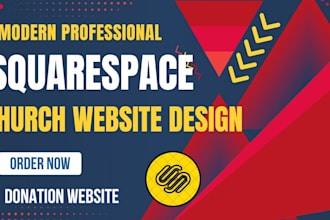 redesign squarespace church website for donations SEO mobile responsive website