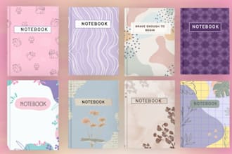 design custom amazon kdp covers,journals, notebook,bookcover