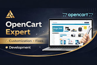 customize, fix and develop your opencart store