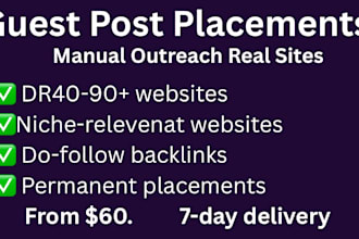build high authority backlinks with manual guest post outreach and link building