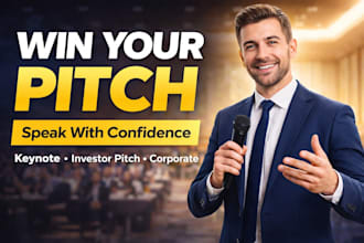 write professional business speech keynote investor pitch corporate presentation