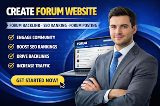 create forum website forum backlink seo ranking forum posting community website