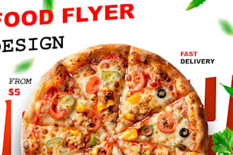 design professional food and restaurant flyers