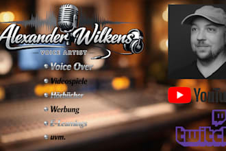 professionelle deutsche stimme für dein voice over