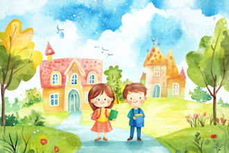 create children book illustration