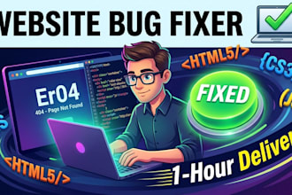 fix HTML CSS layout and custom website maintenance errors