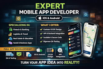 build your custom mobile app, ios and android mobile app development