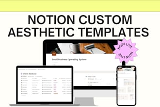 design custom aesthetic notion templates