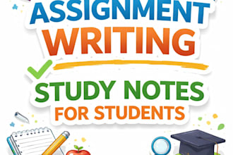 write simple study notes and assignments for students