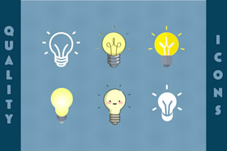 design unique vector icons for you