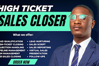 be sales closer sales rep salesperson b2b sales virtual assistant