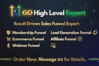 build gohighlevel sales funnel and automation workflows