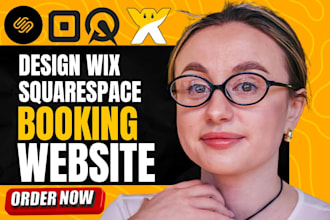 design squarespace or wix booking membership website setup acuity scheduling