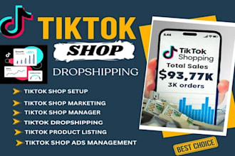 setup and manage UK, USA tiktok shop