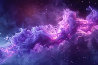 create magical smoke effect on text or logo
