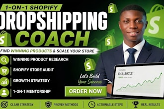 be your shopify dropshipping coach for winning product research and store growth