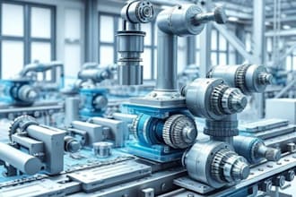 industrial automation machinery 3d cad modeling and product design