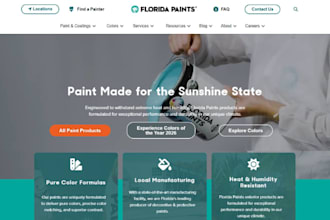create a professional painter website for house painting services