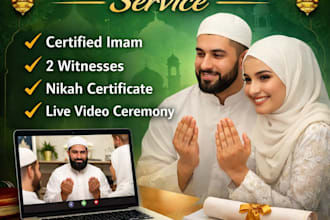 arrange wali and witnesses for your online nikah