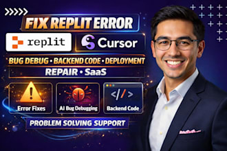 fix replit error cursor ai bug debug backend code deployment repair saas