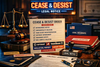 draft an attorney demand letter for copyright defamation or harassment