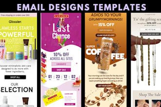 design premium figma emails template and setup klaviyo flows