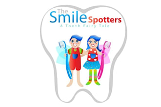 create a fun tooth fairy logo for a childrens book and toy