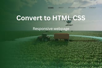 design a responsive landing page using HTML CSS