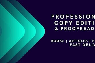 do professional copyediting and proofreading