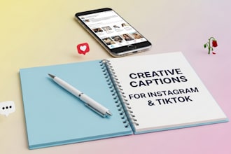 write engaging instagram and tiktok captions for you