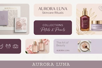 design logo, brand identity and brand style guide with corporate branding kit