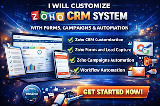 customize zoho CRM system with forms, campaigns and automation