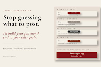 create a 30 day instagram content plan for coaches